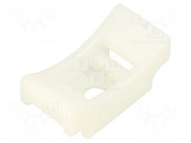 Holder | screw | polyamide,polyamide 6.6 | natural | cable ties