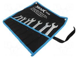 Wrench: flat-set | Chrom-vanadium steel | 8pcs.