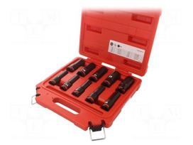 Socket: 6-angles-set | socket spanner,impact | 1/2" | 10pcs.