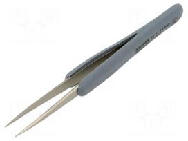 Tweezers: straight | non-magnetic | Blade tip shape: sharp | ESD