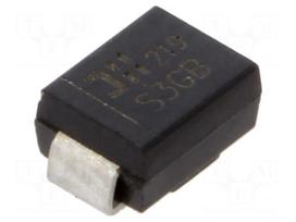 Diode: rectifying | SMD | 400V | 3A | SMB | Ufmax: 1.15V | Ifsm: 100A