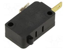 Microswitch SNAP ACTION | 15A/250VAC | without lever | SPST-NC
