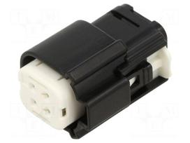 Connector: automotive | socket | female | PIN: 4 | crimped | black | bulk