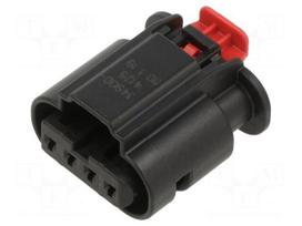 Connector: automotive | socket | female | PIN: 4 | crimped | black | bulk