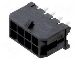 Connector: wire-board | socket | male | PIN: 8 | Micro-Fit 3.0 | 3mm | 2x4