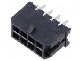 Connector: wire-board | socket | male | PIN: 8 | Micro-Fit 3.0 | 3mm | 2x4