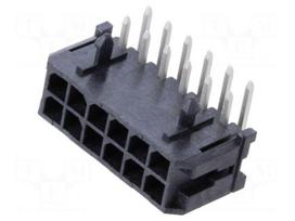 Connector: wire-board | socket | male | PIN: 12 | Micro-Fit 3.0 | 3mm