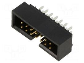 Connector: IDC | pin header | male | PIN: 14 | straight | THT
