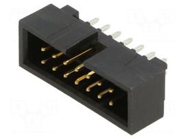 Connector: IDC | male | PIN: 14 | straight | THT | gold-plated