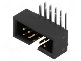 Connector: IDC | male | PIN: 10 | angled | THT | gold-plated