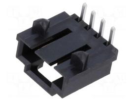 Connector: wire-board | male | PIN: 4 | angled | for cable | THT | 2.54mm