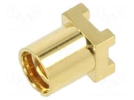 Connector: MMCX | socket | female | straight | for cable | soldering