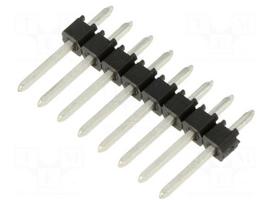 Connector: pin strips | male | PIN: 8 | soldering,THT | Contacts: brass