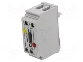 Splice terminal: rail | for DIN rail mounting | spring clamp | grey