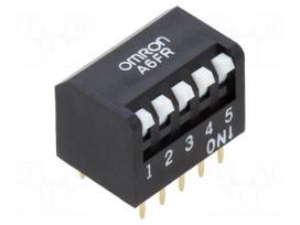 Switch: DIP-SWITCH | Poles number: 5 | ON-OFF | 0.025A/24VDC | Pos: 2