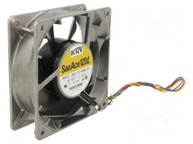 Fan: DC | axial | 12VDC | 120x120x38mm | 126m3/h | 32dBA | ball | 1950rpm