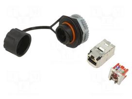Connector: RJ45 | socket | data transfer | PIN: 8 | Cat 5e | shielded
