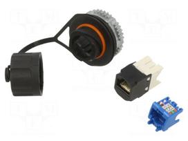 Connector: RJ45 | socket | PIN: 8 | Cat 6a | unshielded | 8p8c | IP67