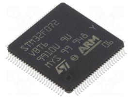 IC: STM32 ARM microcontroller | 48MHz | LQFP100 | 2÷3.6VDC | STM32F0