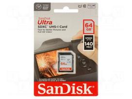 Memory card | SDXC | 64GB | Ultra | Class 10 UHS U1 | R: 140MB/s