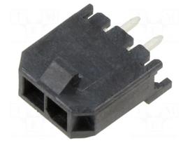 Connector: wire-board | socket | male | PIN: 2 | Micro-Fit 3.0 | 3mm | 5A