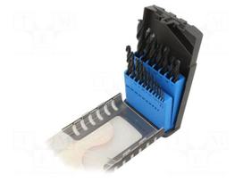 Drill set | for metal | high speed steel | metal | 19pcs.