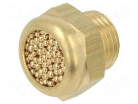 Sound suppression silencer | Thread: G 1/8" | sintered bronze
