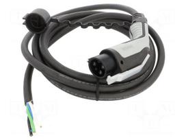 EMobility: cable | 1x18AWG,3x10AWG | 250VAC | 8kW | IP44 | single-phase