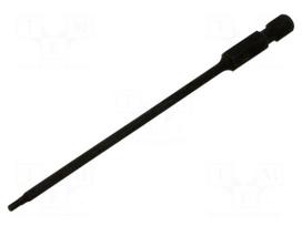 Screwdriver bit | hex key | HEX 2mm | 1/4" | Overall len: 110mm