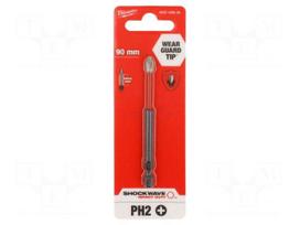 Screwdriver bit | Phillips | PH2 | Kind: impact | Overall len: 90mm