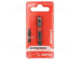 Adapter | Socket size-inch: 1/4" | 1/4"