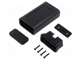 Enclosure: OBD | X: 47.4mm | Y: 94.6mm | Z: 23.45mm | ABS | black