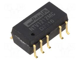 Converter: DC/DC | 1W | Uin: 10.8÷13.2VDC | Uout: 12VDC | Uout2: -12VDC