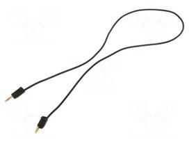 Test lead | 60VDC | 30VAC | 10A | banana plug 2mm,both sides | black