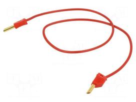 Test lead | 60VDC | 30VAC | 19A | banana plug 4mm,both sides | Len: 1m