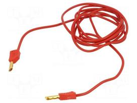 Test lead: single | 60VDC | 30VAC | 19A | banana plug 4mm,both sides