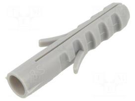 Plastic anchor | without screw | 8x40 | S | 100pcs | 8mm
