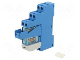 Relay: interface | Ucoil: 24VDC | SPDT | 16A | for DIN rail mounting