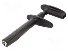 Clip-on probe | pincers type | 20A | black | 1kV | 4mm