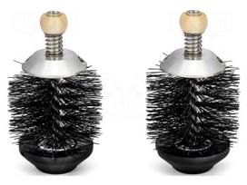 Brush | for cleaner | 2pcs | 34mm | Bristle material: plastic