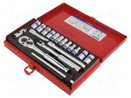Wrench-set | 6-angles,8-angles,socket spanner | 1/4" | 18pcs.