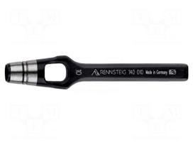 Puncher | Ø: 10mm | for stamping out | Tool length: 115mm