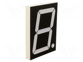 Display: LED | 7-segment | 101.6mm | 4" | No.char: 1 | red | 80÷150mcd