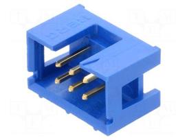 Connector: IDC | socket | male | PIN: 6 | Quickie | straight | THT | 2.54mm