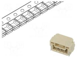 Connector: wire-board | socket | male | PIN: 3 | 50V | on PCBs | 1.25mm