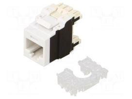 Connector: RJ45 | socket | PIN: 8 | Cat 6a | unshielded | 8p8c | white
