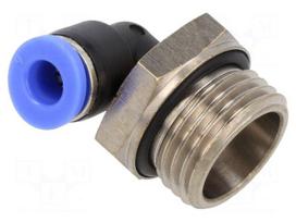 Push-in fitting | angled 90°,twistable | -0.95÷15bar | Thread: 1/2"
