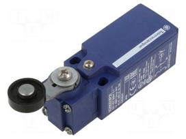 Limit switch | lever R 35,5mm, plastic roller Ø19mm | NO + NC