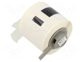 Self-laminating cable label | 25.4mm | white | H: 30mm