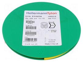 Markers | Marking: + | 2÷5mm | PVC | yellow | -65÷105°C | leaded | HGDC2-5